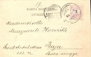 1899 Crikvenica, Hotel Clotild, Vojnicko ljeciliste / hotel, military sanatorium; floral