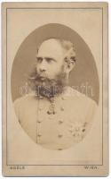 cca 1880 Habsburg – Lotaringiai Károly Lajos osztrák főherceg, I. Ferenc József császár öccse, vizitkártya méretű portré Adéle bécsi műterméből, keményhátú, 10,5x6,5 cm
