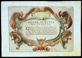 cca 1646, Ferencesrendi Capucinórium: Carographia Descriptio..., Főcímlap, gyönyörű középkori stílusú kartus keretben. 25,5x34,5cm
