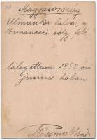 cca 1880 Klösz György: Ulmanka falva, a Hermaneczi völgy felé (Szlovákia, Besztercebánya régió), fel...