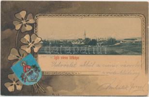 Igló, címer; kiadja Matz G. / coat of arms litho