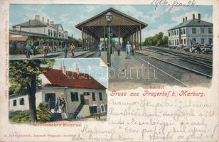 Pragersko, Pragerhof; Bahnhof, Schwendmeier's Restaurant / railway station, restaurant