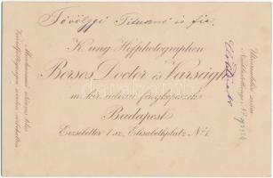cca 1870-1880 Térey Antónia, később Tóvölgyi Tituszné (1844-1921) operaénekes, férje (1838-1918) író...