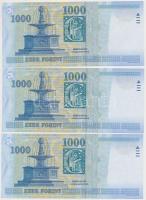 2003. 1000Ft (3x) sorszámkövetők T:I