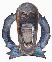 Osztrák-Magyar Monarchia 1914-1916. "41. M. KIR. Honvéd Tábori Tüzérezred 1914-1916" fém g...