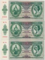 1936. 10P (4x) sorszámkövetők T:I