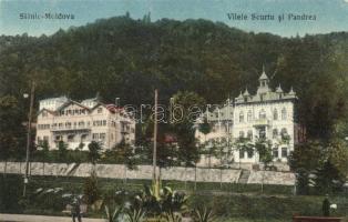 10 db RÉGI romániai városképes lap; több Calimanesti / 10 old Romanian town-view postcards; More Cal...