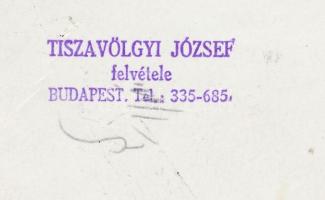 cca 1960 A Kossuth folyami gőzhajó áthalad a Lánchíd alatt, pecséttel jelzett vintage fotó Tiszavölg...