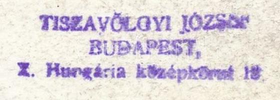 cca 1944 Tiszavölgyi József riport felvétele egy azonosítatlan eseményen, a képen szakadás nyoma, sa...
