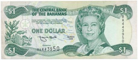 Bahamák 1996. 1$ T:II-,III Bahamas 1996. 1 Dollar C:VF,F