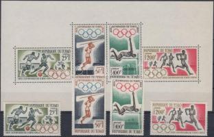 1964 Nyári olimpia, Tokió sor Mi 120-123 + blokk 1