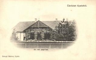 Gyalu, Evangélikus református papi lak, kiadja Betegh Márton / rectory