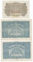 Románia/Német megszállás 1917. 25b + 50b (2x) T:III,III- Romania/German occupation 1917. 25 Bani + 50 Bani (2x) C:F,VG Krause M1,M2