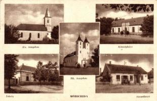 Mórichida, Községháza, Hangya szövetkezet, Iskola