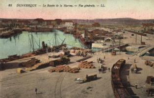 Dunkirk, Dunkerque; Bassins de la Marine / Basins of the Marine, port, stemaships (EK)