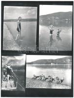 cca 1930/cca 1980 Szöllősy Kálmán (1887-1976) és családja nyaral, a szerző hagyatékában levő negatív...