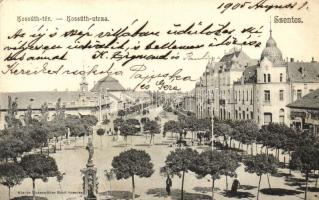 Szentes, Kossuth tér, Szepe Károly üzlete, kiadja Untermüller Ernő (EK)