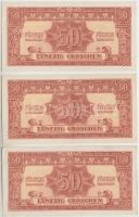 Ausztria/nemzetközi megszállás 1944. 50Gr (11x) T:II,II-,III(csak egy darab) Austria/allied occupation 1944. 50 Groschen (11x) C:XF,VF,F(only one piece)