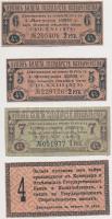Oroszország 1917-1919. 1R + 2R (2x) + 2 1/2R állami kuponok T:III Russia 1917-1919. 1 Ruble + 2 Rubles (2x) + 2 1/2 Rubles state coupons C:F