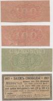 Oroszország 1917-1919. 1R + 2R (2x) + 2 1/2R állami kuponok T:III
Russia 1917-1919. 1 Ruble + 2 Rubl...
