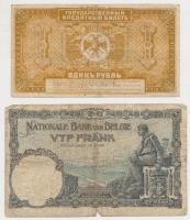 73db-os vegyes külföldi bankjegy tétel jó darabokkal T:vegyes
73pcs of mixed foreign banknotes with ...