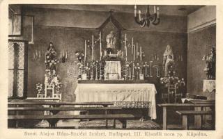 Budapest III. Szent Alajos háza, Szalézi intézet, Kápolna belső; Kiscelli utca 79. (EK)