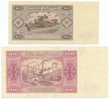 Lengyelország 1948. 10Zl + 100Zl T:III
Poland 1948. 10 Zlotych + 100 Zlotych C:F