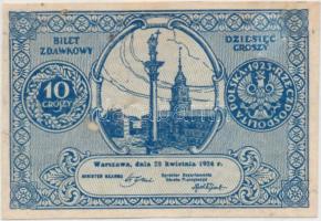 Lengyelország 1924. 10gr T:restaurált Poland 1924. 10 Groszy C:restored