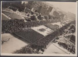 cca 1936 Katonai parádé Rómában. Régi fotó 13x18cm