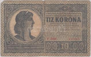 1919. augusztus 9. 10k kék T:III-,IV Adamo K13