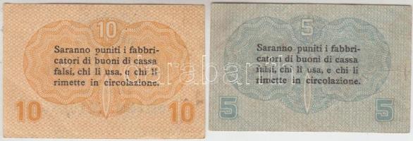 Olaszország/Velence/osztrák-magyar megszállás 1918. 5c + 10c T:II,III
Italy/Venice/Austro-Hungarian ...