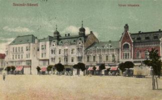 Szatmárnémeti, Városi bérpalota / mansion 'vissza' So. Stpl (EK)