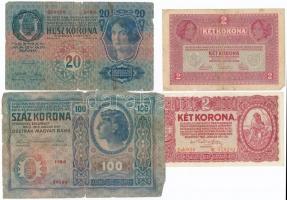 1912. 100K román felülbélyegzéssel + 1913. 20K román felülbélyegzéssel + 1915-1920. 10K (2x) + 1916-...