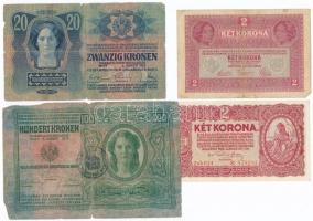 1912. 100K román felülbélyegzéssel + 1913. 20K román felülbélyegzéssel + 1915-1920. 10K (2x) + 1916-...