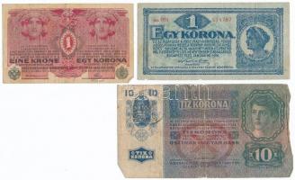 1912. 100K román felülbélyegzéssel + 1913. 20K román felülbélyegzéssel + 1915-1920. 10K (2x) + 1916-...