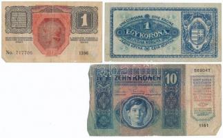 1912. 100K román felülbélyegzéssel + 1913. 20K román felülbélyegzéssel + 1915-1920. 10K (2x) + 1916-...