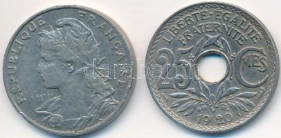 Franciaország 1903. 25c Ni + 1920. 25c CuNi T:2,2- France 1903. 25 Centimes Ni + 1920. 25 Centimes CuNi C:XF,VF