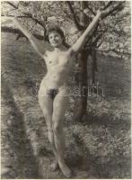 cca 1970 Ébredj természet, itt a tavasz! Finoman erotikus fénykép, 24x18 cm /
cca 1970 Erotic photo,...