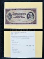 "Bankjegyek egy letűnt korszakból - A pengő korszak papírpénzei" 1P - 100.000.000BP (30xkl...