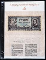 "Bankjegyek egy letűnt korszakból - A pengő korszak papírpénzei" 1P - 100.000.000BP (30xkl...