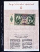 "Bankjegyek egy letűnt korszakból - A pengő korszak papírpénzei" 1P - 100.000.000BP (30xkl...