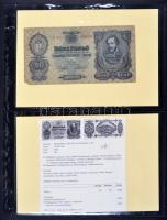 "Bankjegyek egy letűnt korszakból - A pengő korszak papírpénzei" 1P - 100.000.000BP (30xkl...