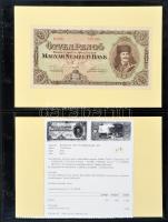 "Bankjegyek egy letűnt korszakból - A pengő korszak papírpénzei" 1P - 100.000.000BP (30xkl...