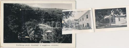 Erdőbénye, Fürdőlak, Nagyköves leporellocard (EK)