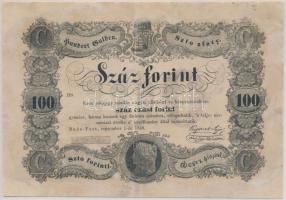 1848. 100Ft "Kossuth bankó" T:restaurált Adamo G114