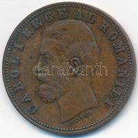 Románia 1884B 5b Cu "I. Károly" T:2- Romania 1884B 5 Bani Cu "Carol I" C:VF Krause KM#19
