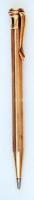 Aranyozott töltő ceruza, jelzés nélkül h: 10 cm/ Gold Filled propelling pencil