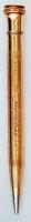 Aranyozott töltő ceruza, jelzés nélkül h: 10 cm/ Gold Filled propelling pencil