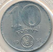 1981. 10Ft "FAO" eredeti vákuumcsomagolásban + 100Ft "FAO" + 1983. 20f + 5Ft + 1...