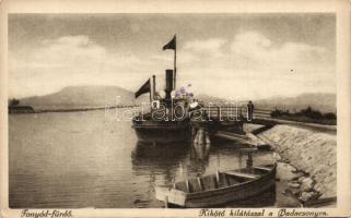 Fonyód-fürdő, Kikötő, gőzhajó, Badacsony (EK)